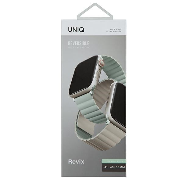Uniq Revix magnetrem til Apple Watch 38 / 40 / 41 mm - Beige Grøn