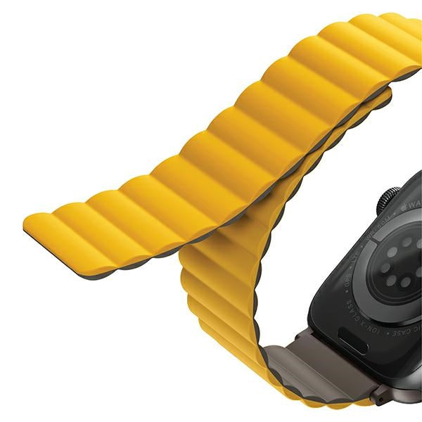 Uniq Revix magnetrem til Apple Watch 42 / 44 / 45 / 49 mm - Grå-gul