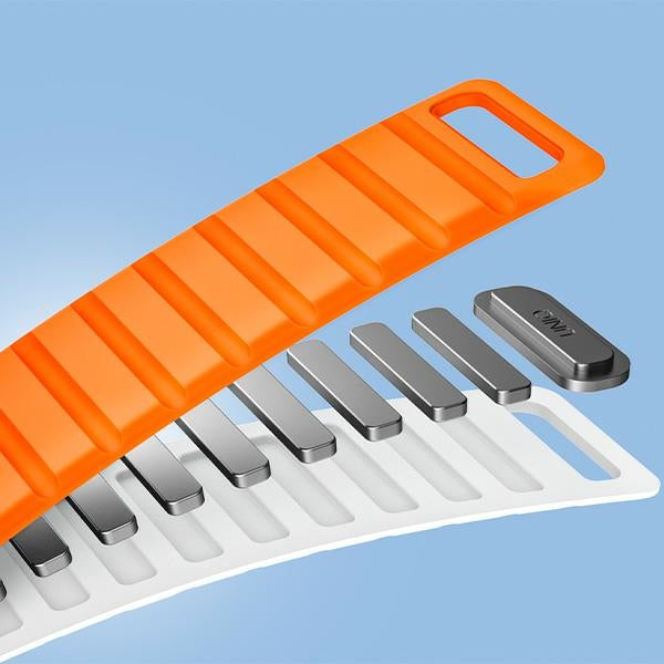 Uniq Revix Evo magnetrem til Apple Watch 42 / 44 / 45 / 49 mm - Grøn-gul