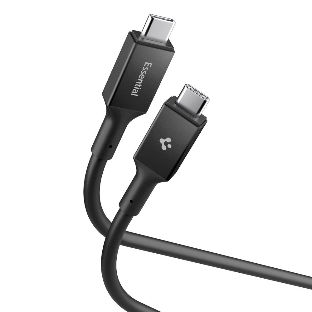 Spigen Essential EB24012CC USB-C / USB-C 240W 120cm Kabel - sort