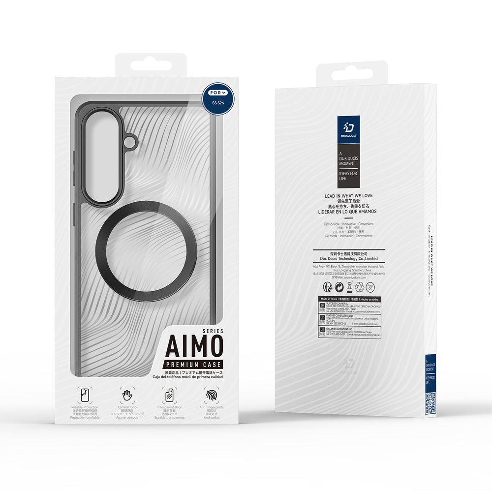 Dux Ducis Aimo Mag Case til Samsung S26 Kompatibel med MagSafe - sort