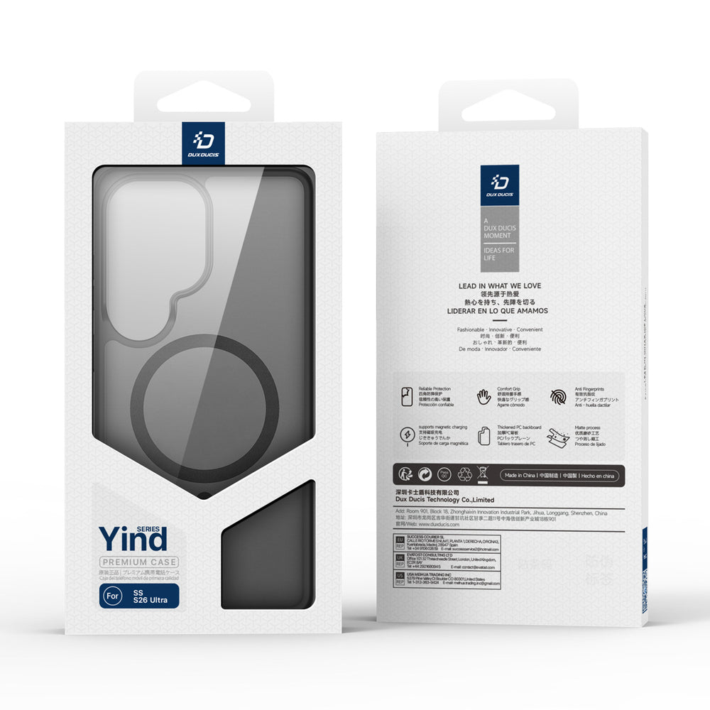 Dux Ducis Yind Case til Samsung S26 Ultra Kompatibel med MagSafe - sort