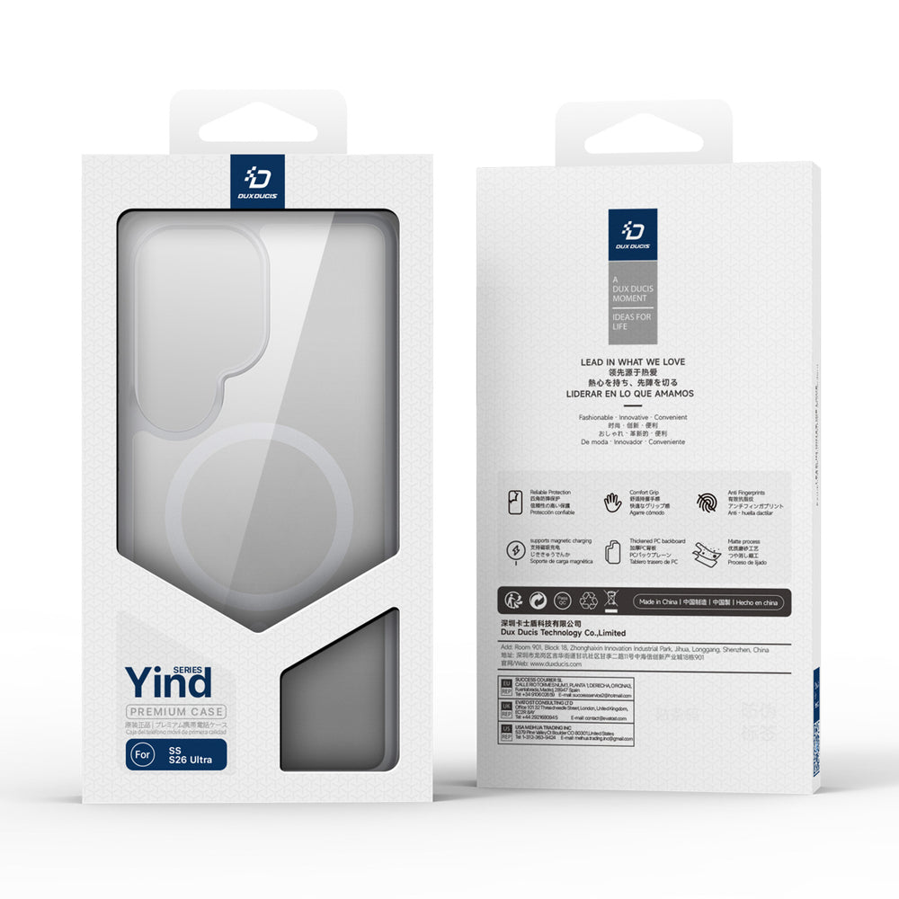 Dux Ducis Yind Case til Samsung S26 Ultra Kompatibel med MagSafe - Grå