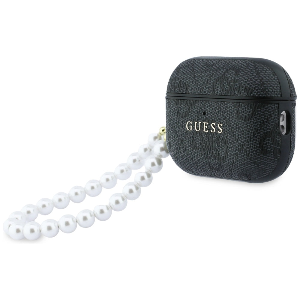 Guess 4G Pearl Strap Case for AirPods Pro 3 - Black
