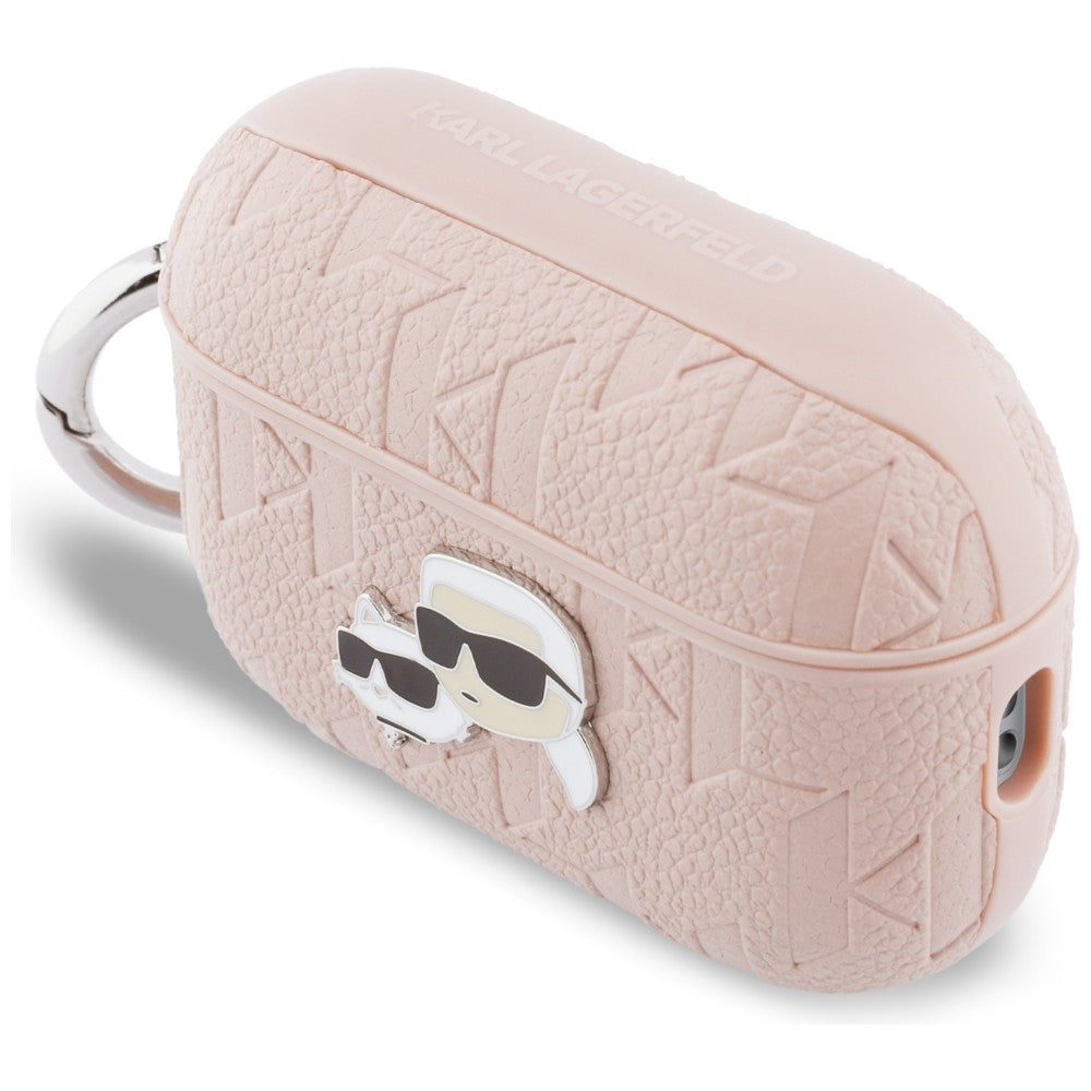 Karl Lagerfeld Monogram Karl & Choupette Head Case til AirPods Pro 3 - Pink