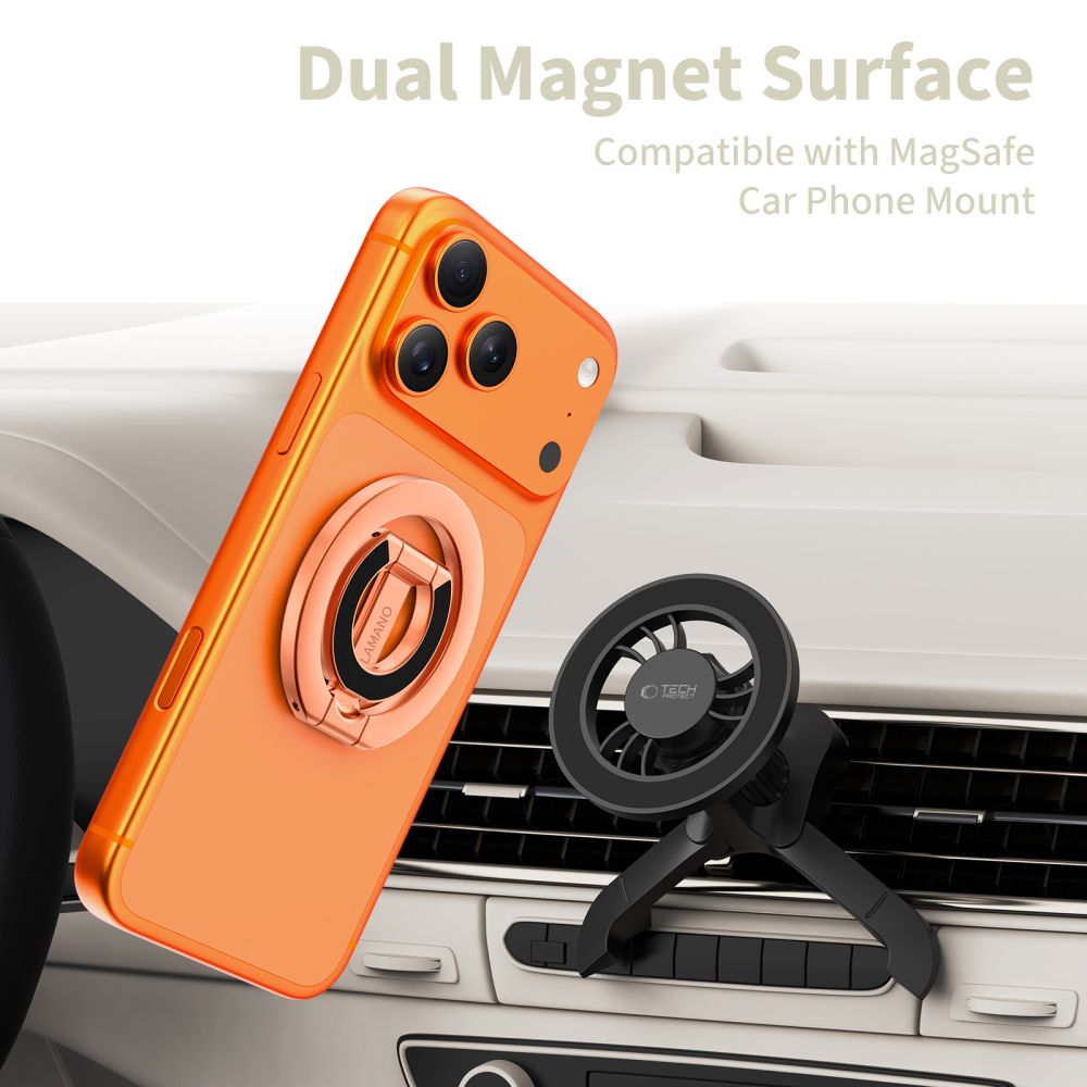 Tech-Protect MMR400 Lamano Magnetisk Ring til Telefon - Rose Gold