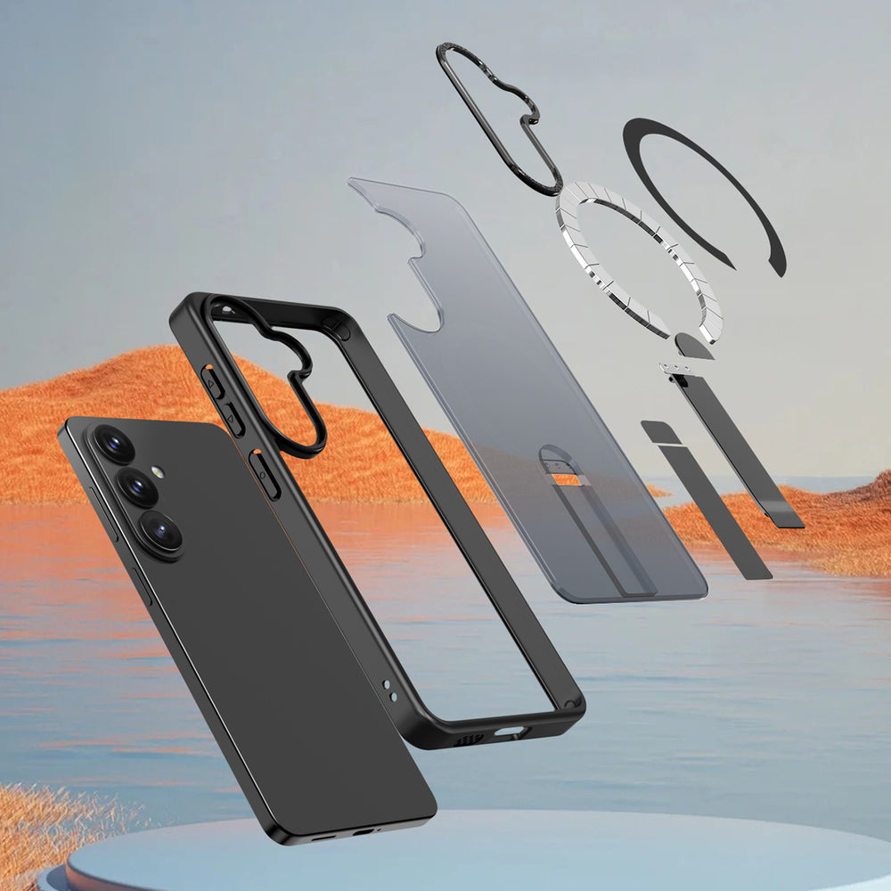 Hybrid Armor X Case til Samsung Galaxy A57 med Stand, Kompatibel med MagSafe - sort