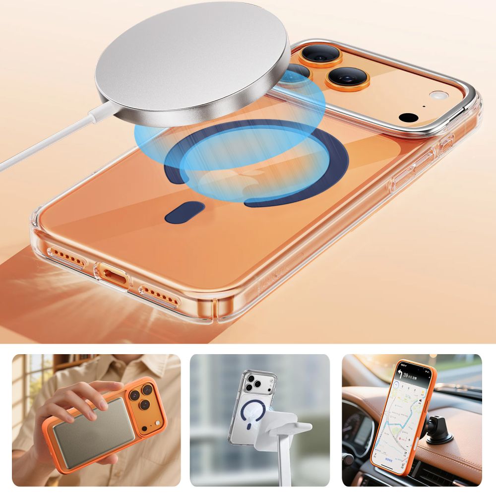 MagSafe Tech-Protect MMP-200 Magnetisk Ring til Telefon - Navy Blue