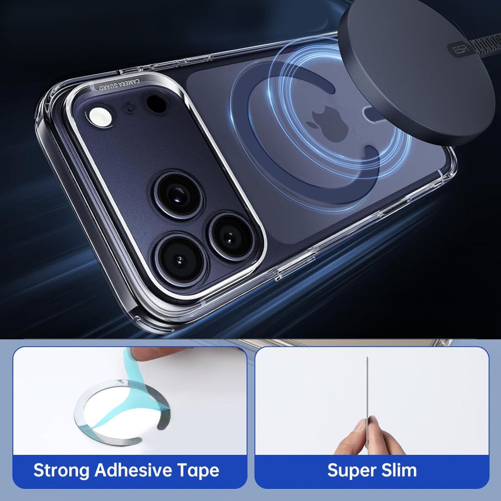 MagSafe Tech-Protect MMP-200 Magnetisk Ring til Telefon - Navy Blue