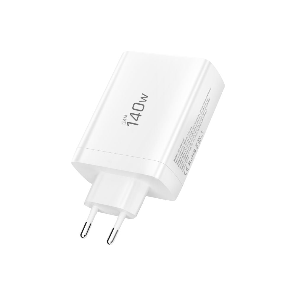 Tech-Protect NC140W-GAN 4-port 140W vægoplader - hvid