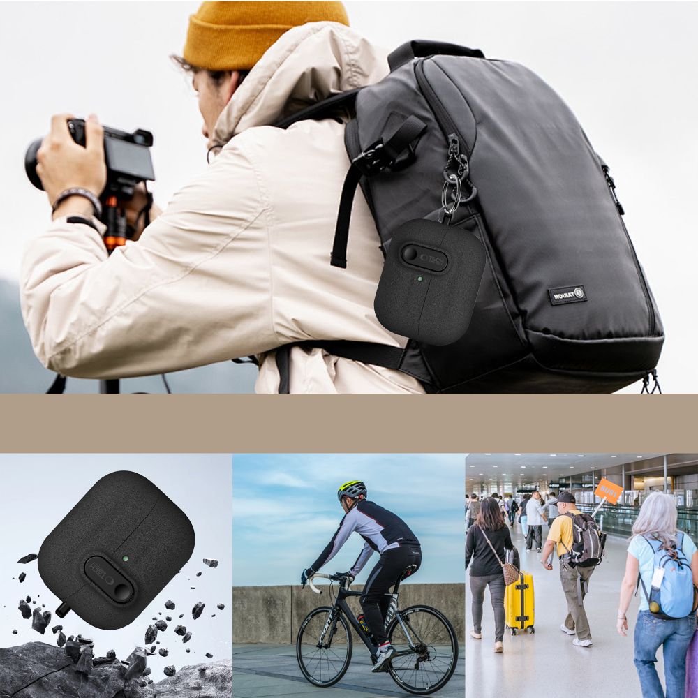 Tech-Protect Slim Hook Case til Samsung Galaxy Buds 3 / 3 FE / 3 Pro - sort