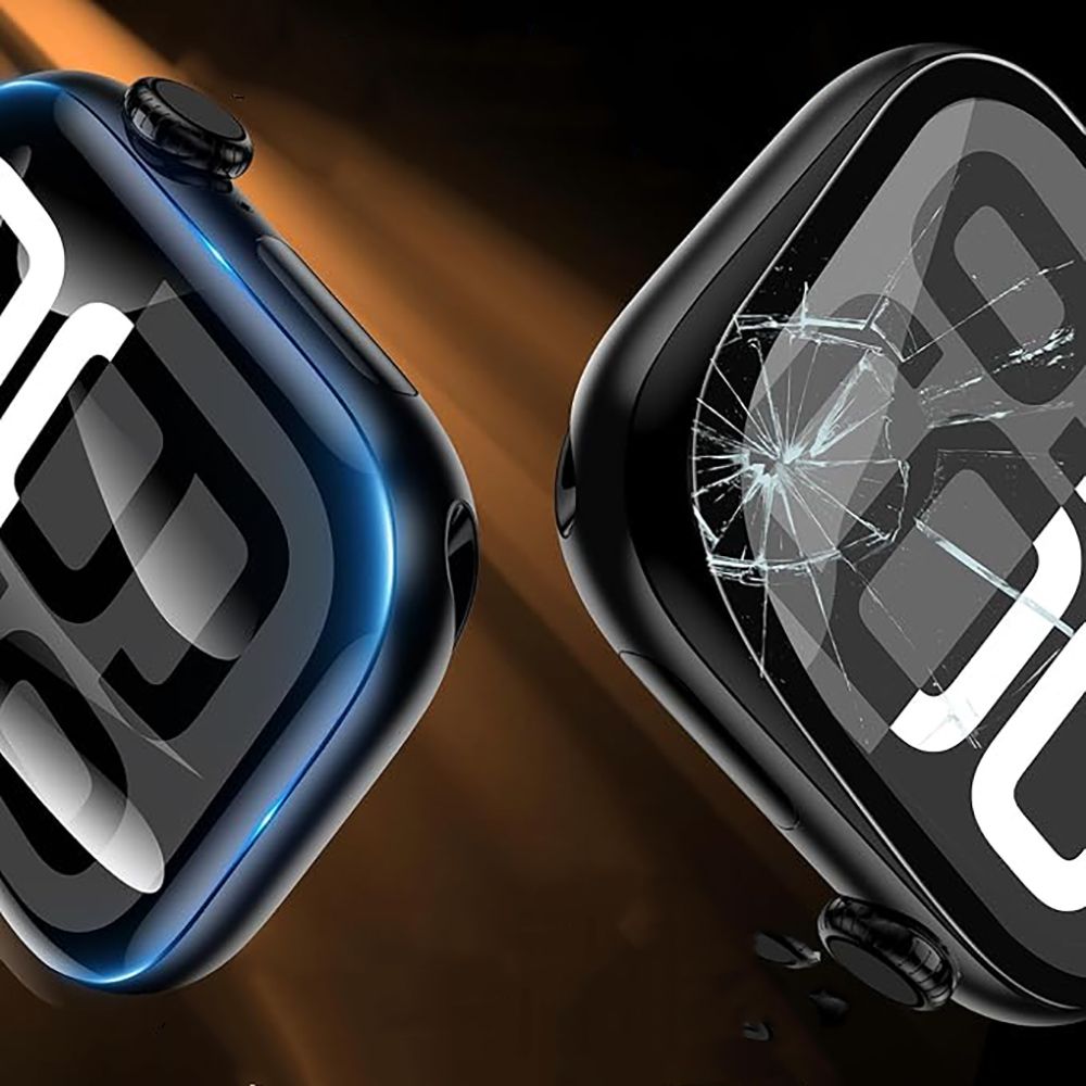 Tech-Protect Easy Set Flex+ 3-pakke af hærdet glas til Apple Watch 40mm - sort