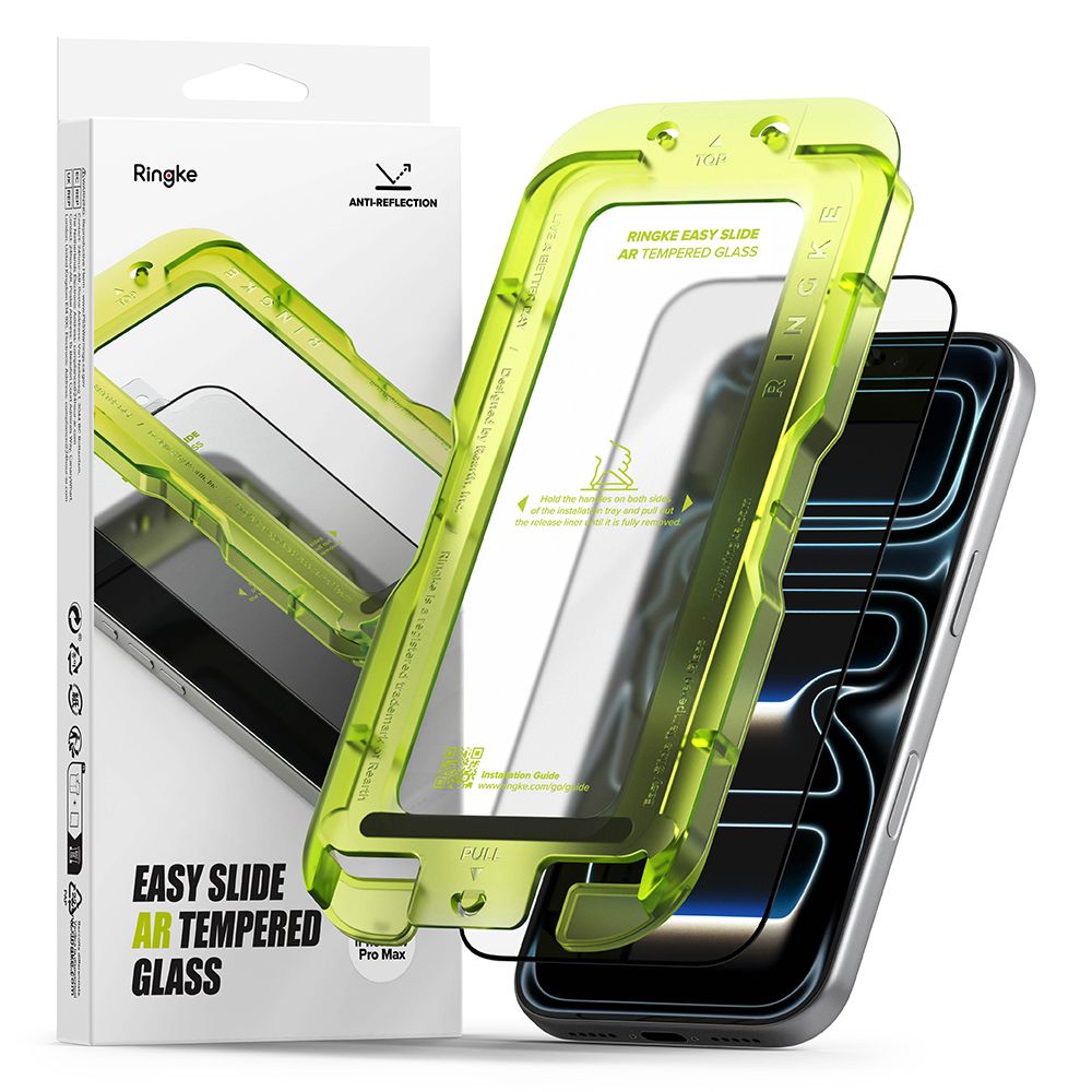 Ringke Easy Slide Anti-reflekterende tempereret glas til iPhone 17 Pro Max