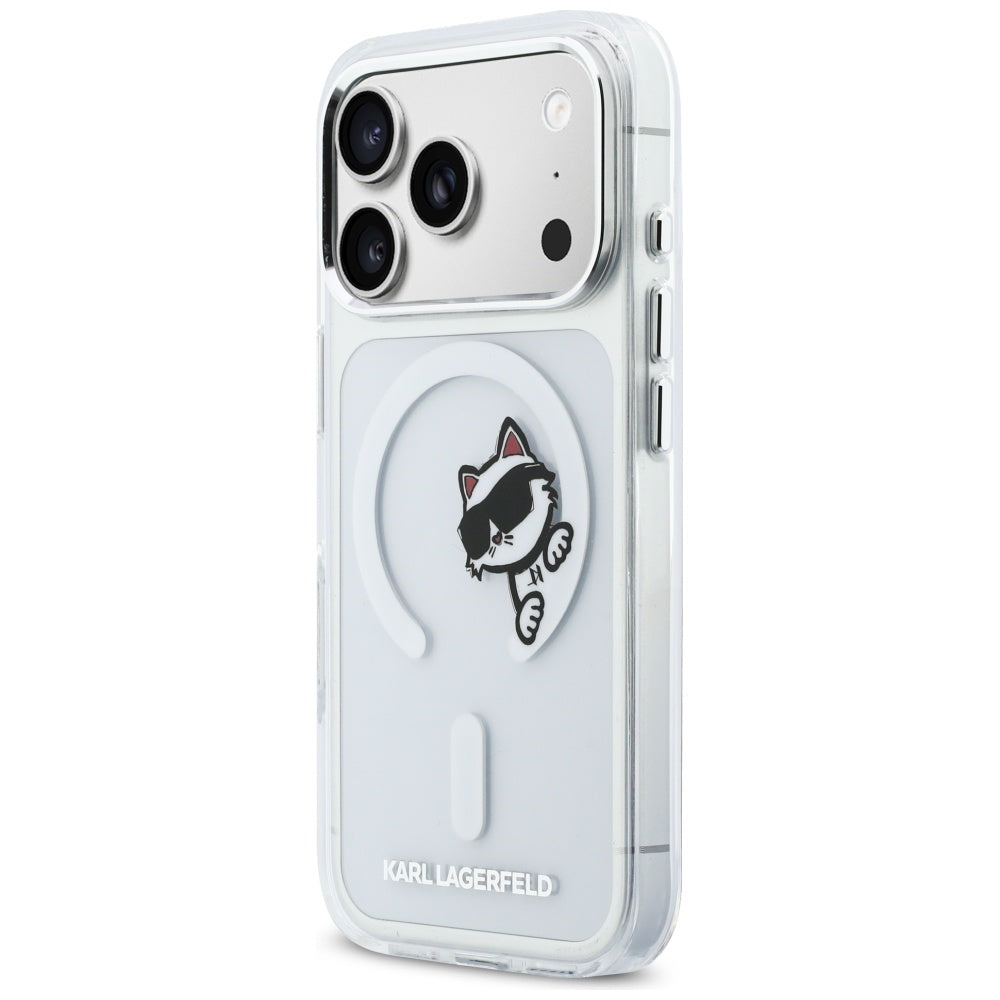Karl Lagerfeld IML Peekaboo MagSafe Case til iPhone 17 Pro - klar