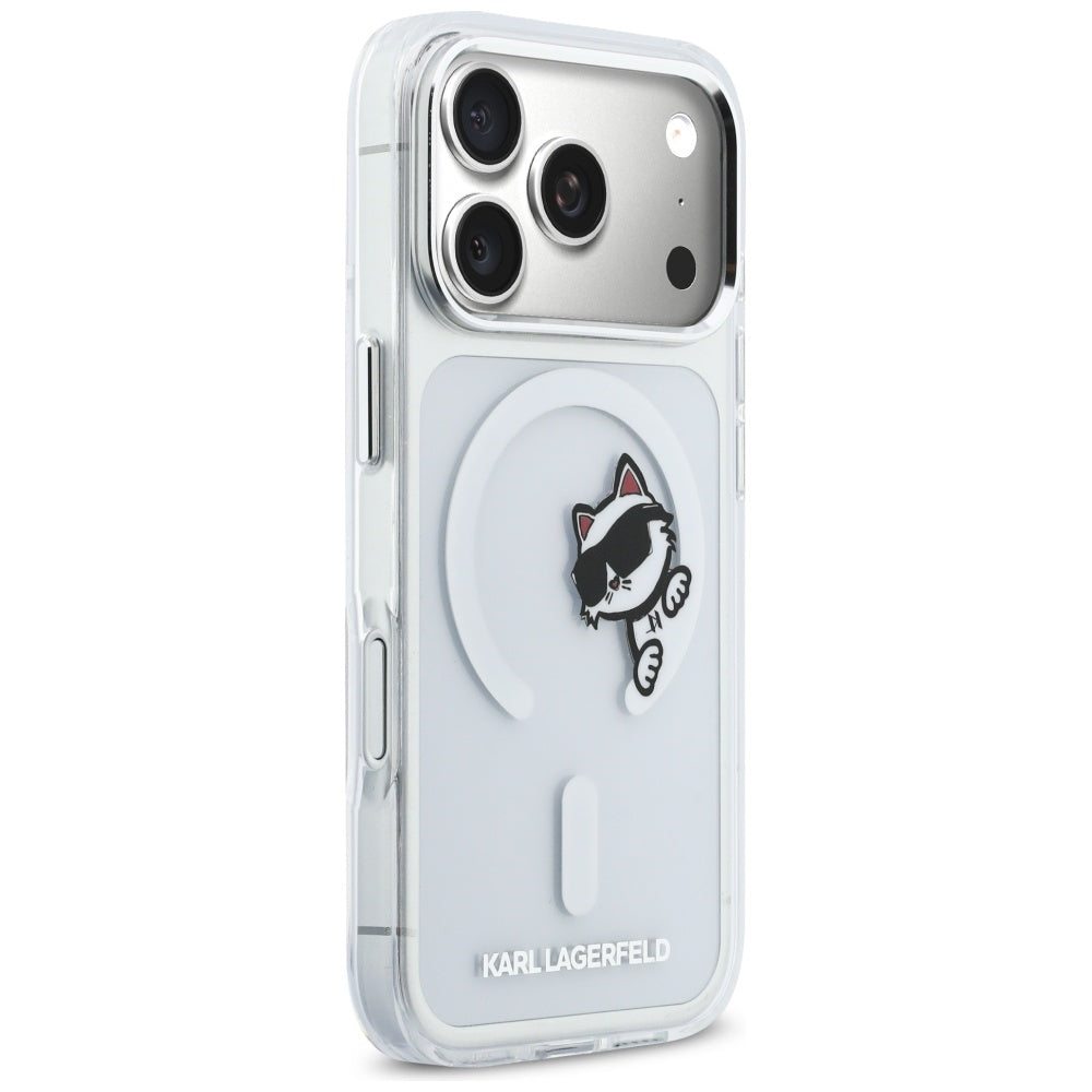 Karl Lagerfeld IML Peekaboo MagSafe Case til iPhone 17 Pro - klar