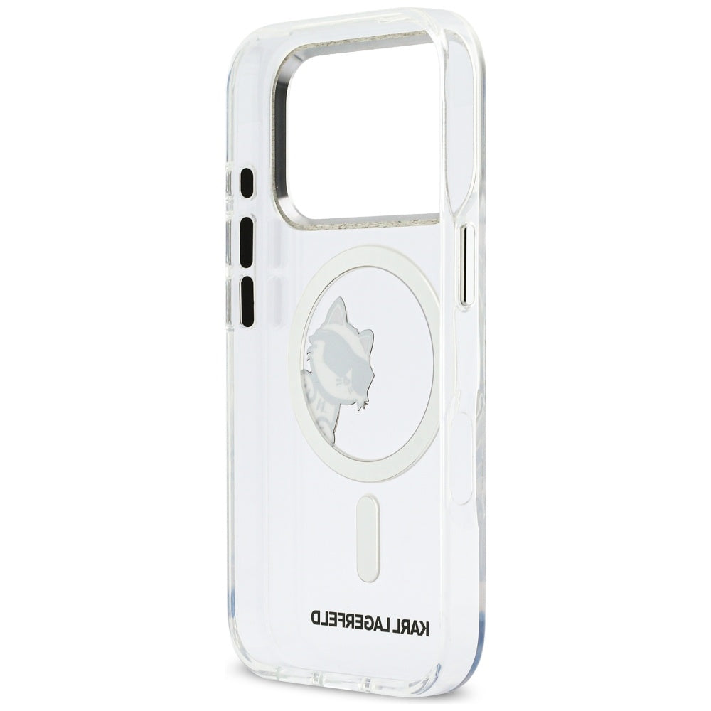 Karl Lagerfeld IML Peekaboo MagSafe Case til iPhone 17 Pro - klar