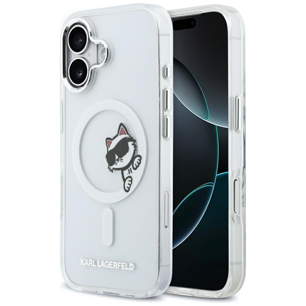 Karl Lagerfeld IML Peekaboo MagSafe iPhone 17 Case - gennemsigtig