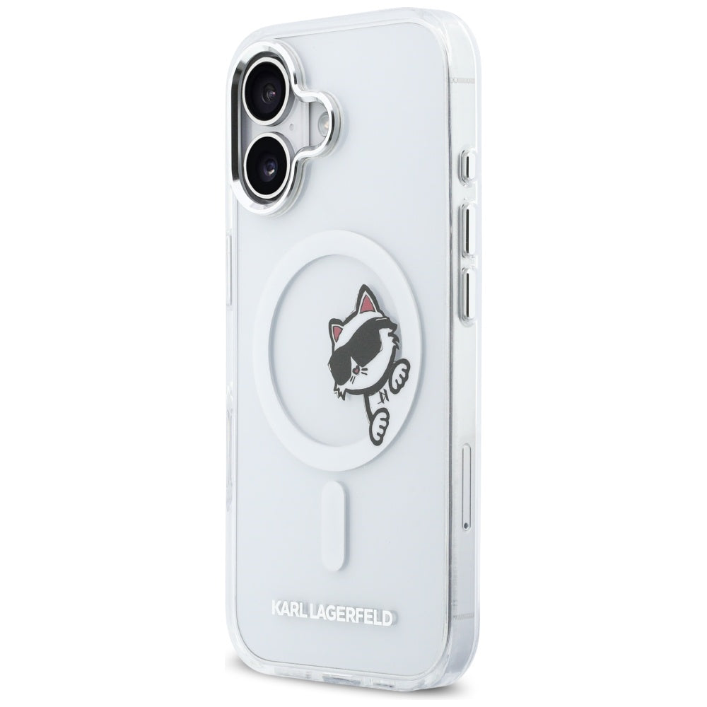 Karl Lagerfeld IML Peekaboo MagSafe iPhone 17 Case - gennemsigtig