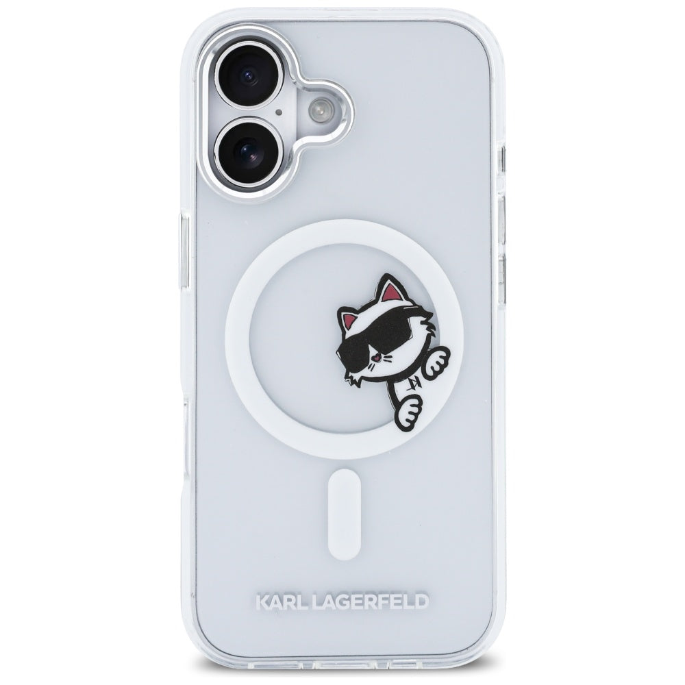 Karl Lagerfeld IML Peekaboo MagSafe iPhone 17 Case - gennemsigtig