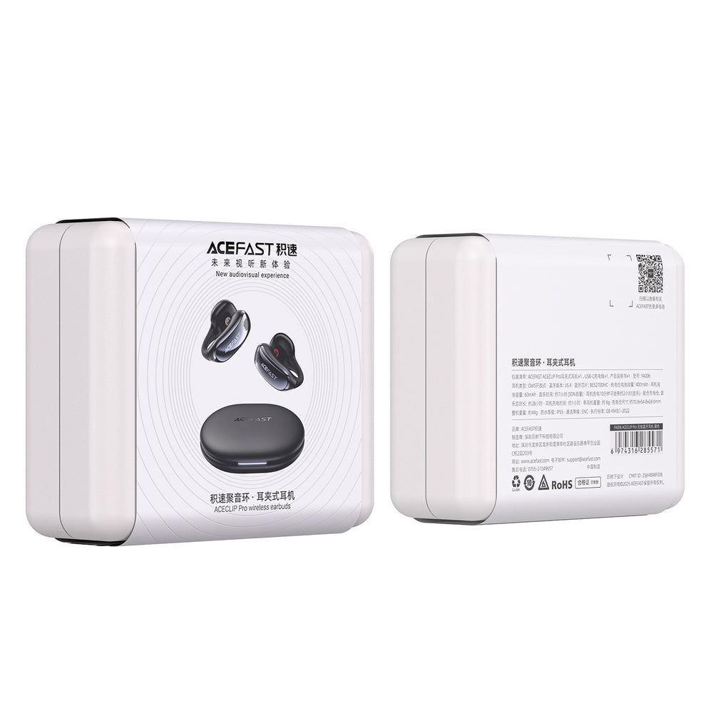 Acefast FA006 ACEGLIP Pro In-Ear Wireless Headphones OWS - Black