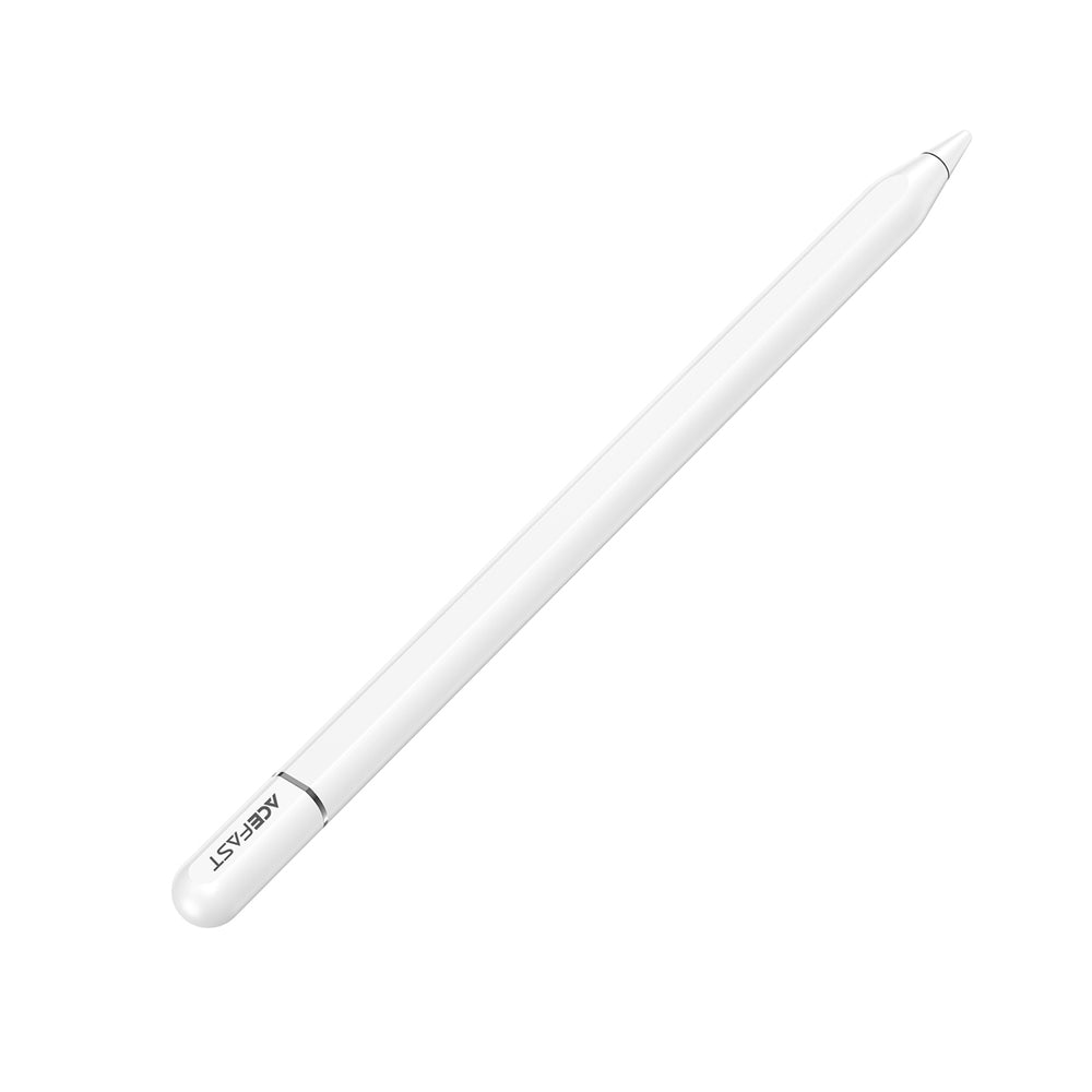Acefast V3 Capacitive Stylus for iPad with Wireless Charging and 2 Interchangeable Tips - White
