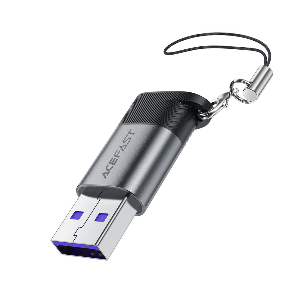 Acefast J8 USB-C - USB-A Adapter - Gray