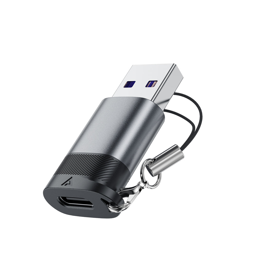 Acefast J8 USB-C - USB-A Adapter - Gray