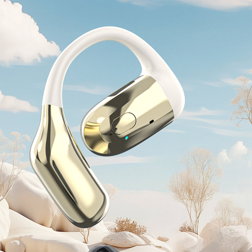 Dudao U4Pro Bluetooth universel over-ear headset til begge ører - beige og guld
