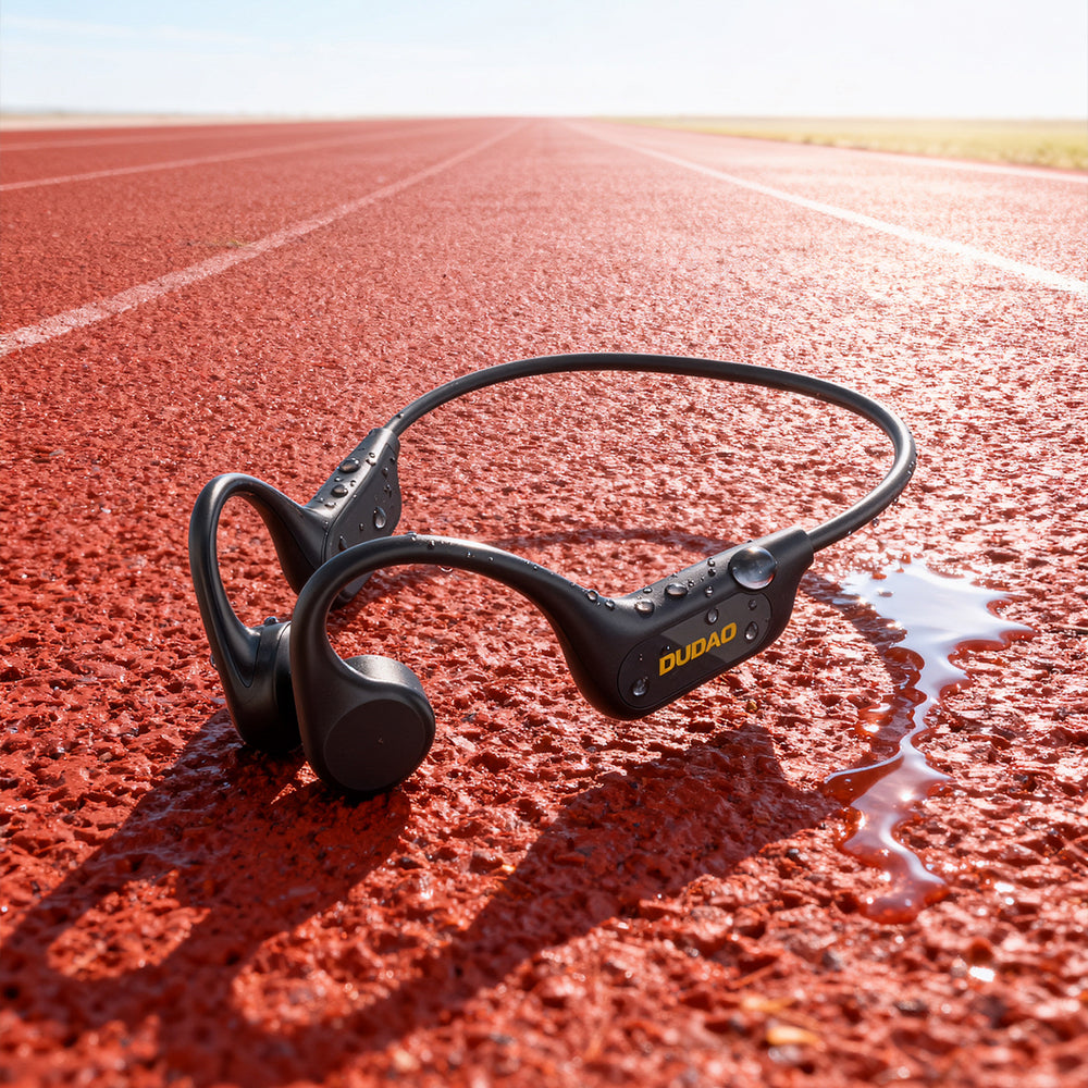 Dudao U22 Bluetooth 5.2 Bone Conduction Headphones med hovedbånd - sort