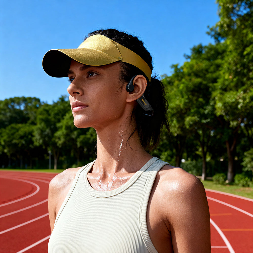Dudao U22 Bluetooth 5.2 Bone Conduction Headphones with Headband - Black
