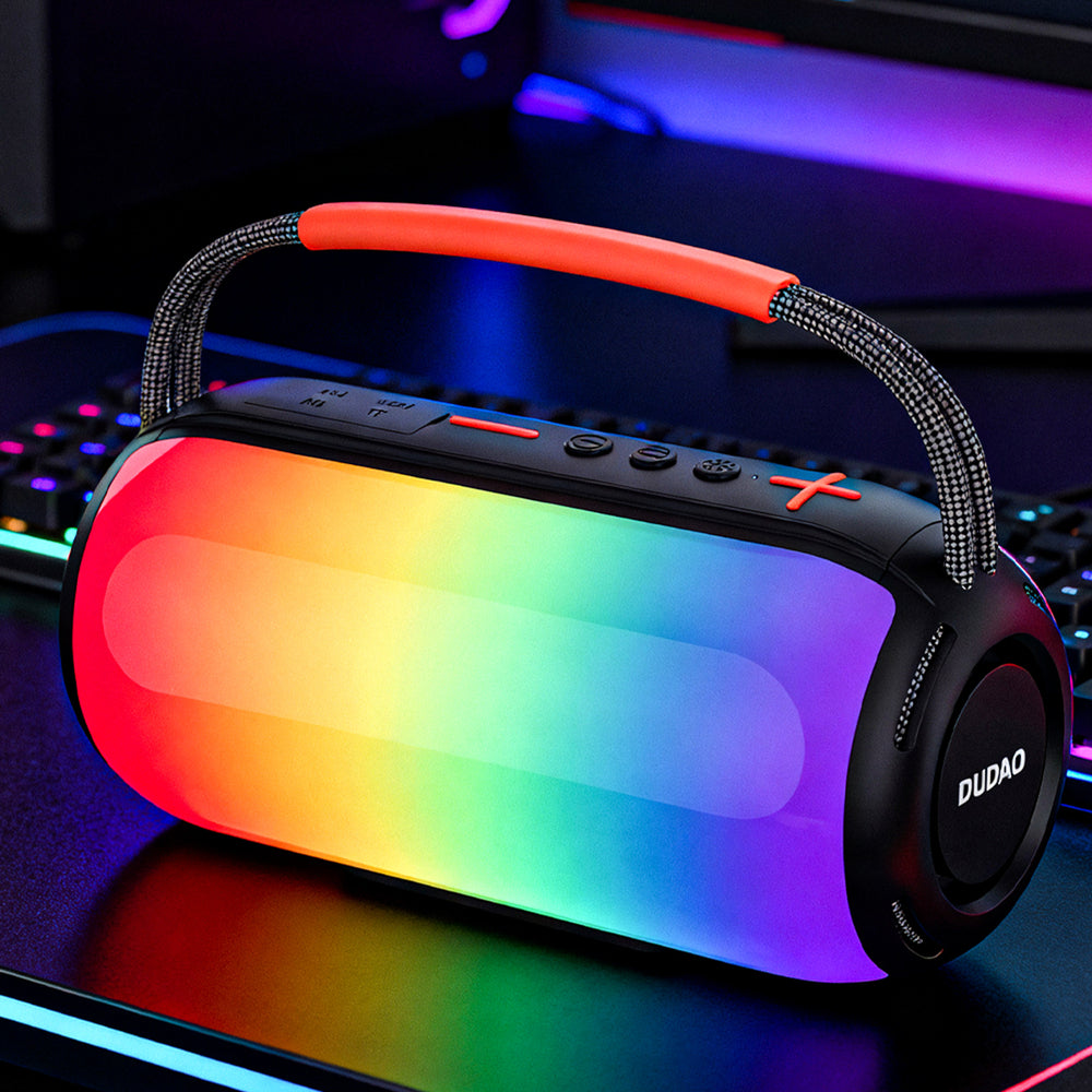 Dudao Y21 Wireless Speaker with RGB Backlight Bluetooth 5.3 - Black