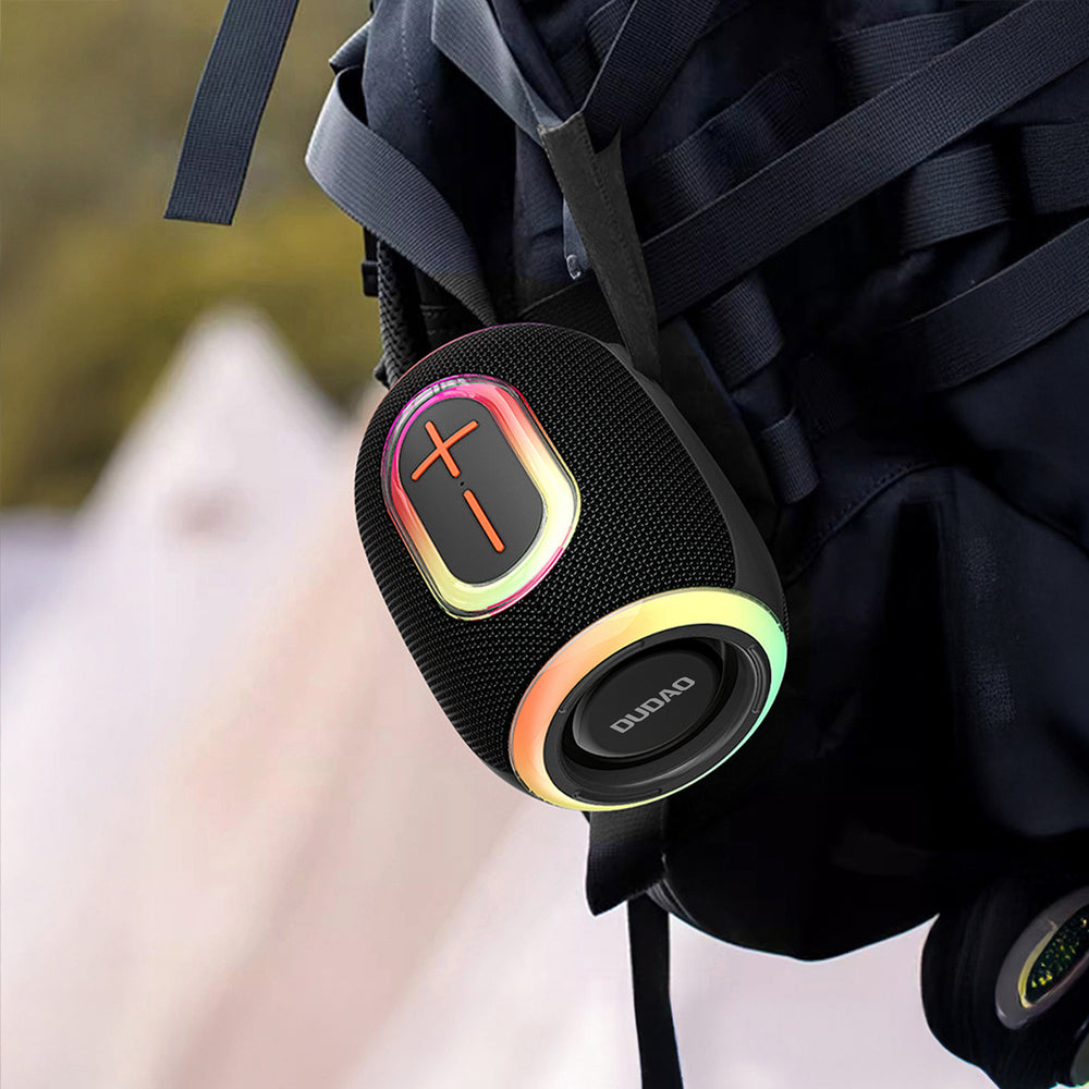 Dudao Y22 trådløs højttaler med RGB baglys Bluetooth 5.3 - sort