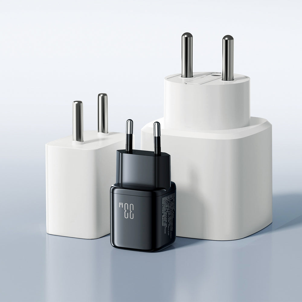 Joyroom JR-TG7 33W USB-A + USB-C Wall Charger - sort