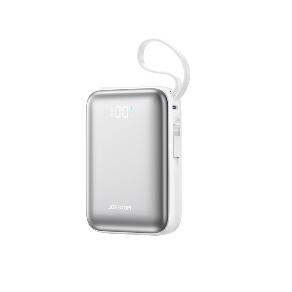 Joyroom JR-PBF29 20000mAh 22.5W Powerbank med dobbelt kabel - hvid