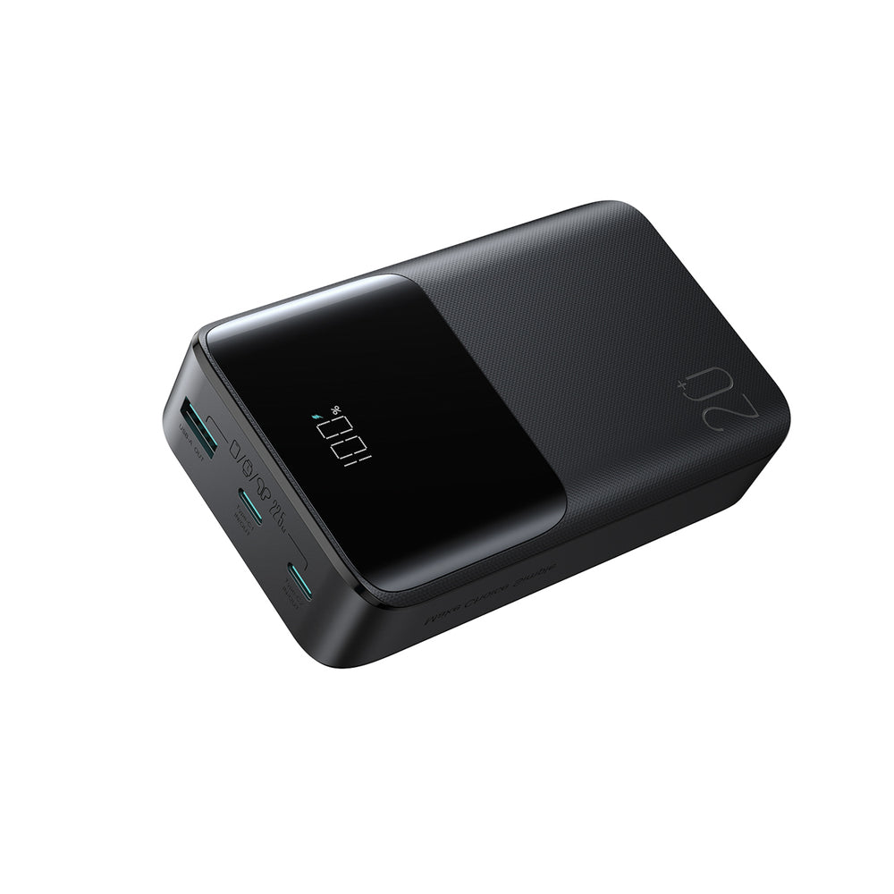 Joyroom JR-QP192 Star Series Mini 20000mAh 22.5W Powerbank med digital skærm - sort