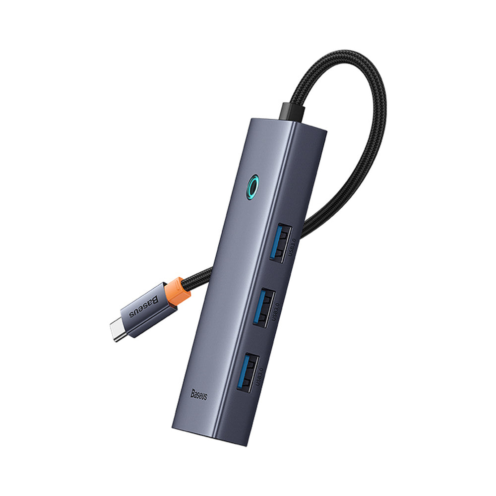 Baseus UltraJoy Series 6 in 1 Hub USB-C to 1 x HDMI4K@60Hz + 4 x USB-A 3.0 + 1 x USB-C PD - gray