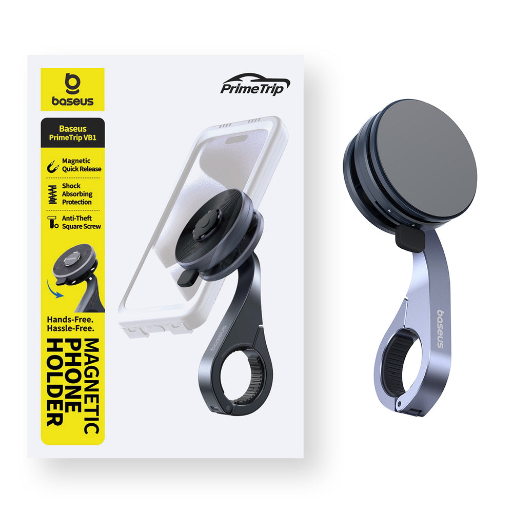Baseus PrimeTrip VB1 Magnetic Handlebar Phone Holder - Gray