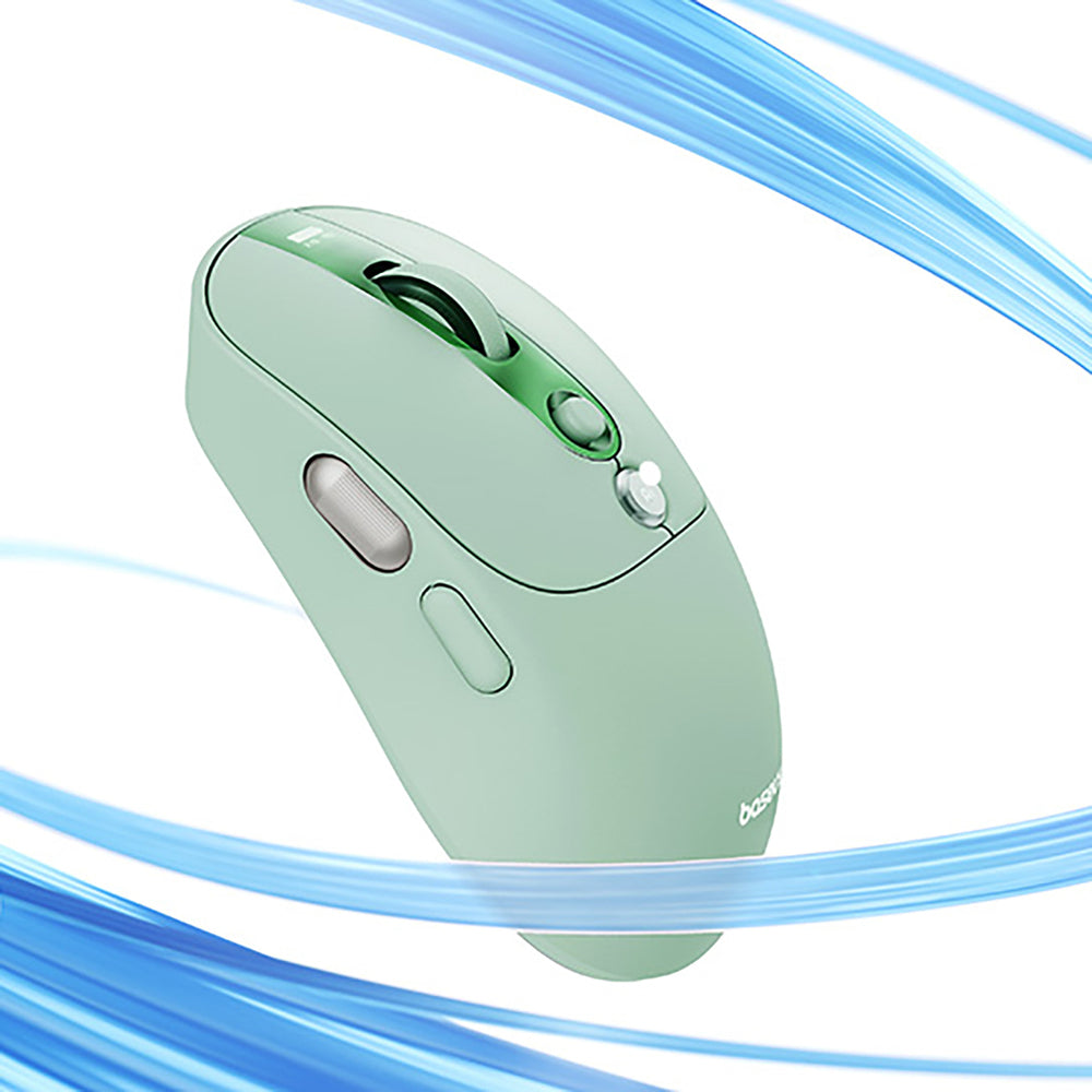 Baseus Editor Wireless Computer Mouse with 800mAh Battery and Battery Status Indicator - Green