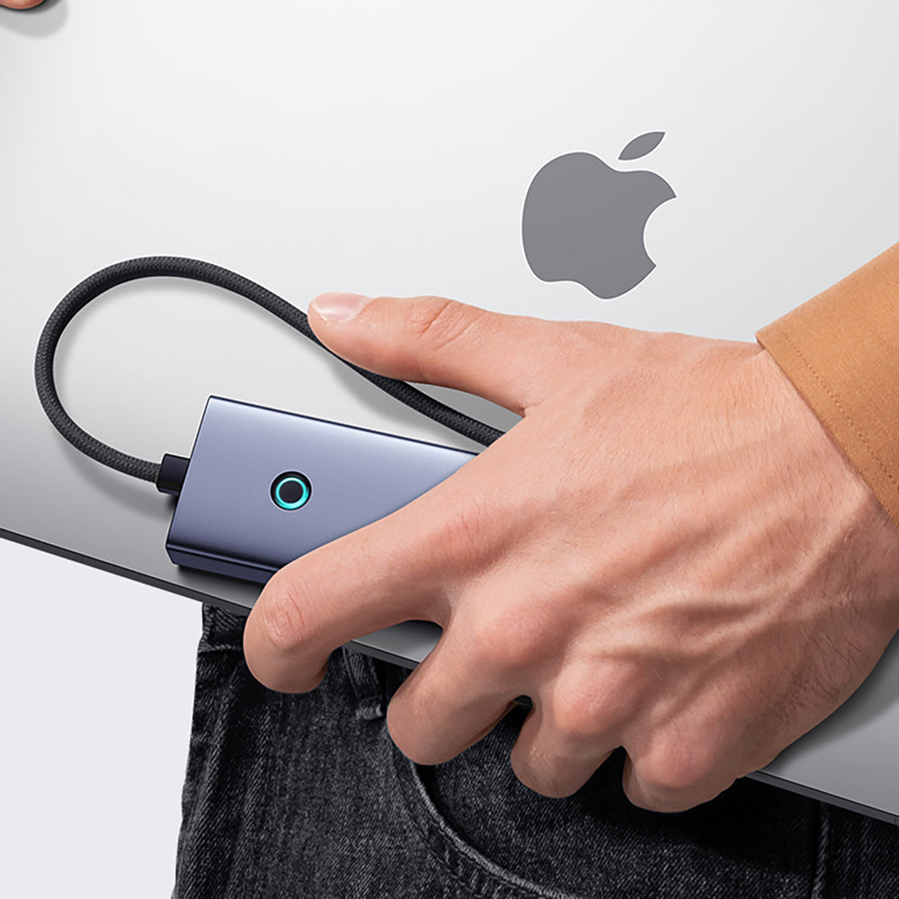 Baseus UltraJoy Series 5in1 Hub USB-C to 1x HDMI4K@30Hz+ 4 x USB-A 3.0 - gray