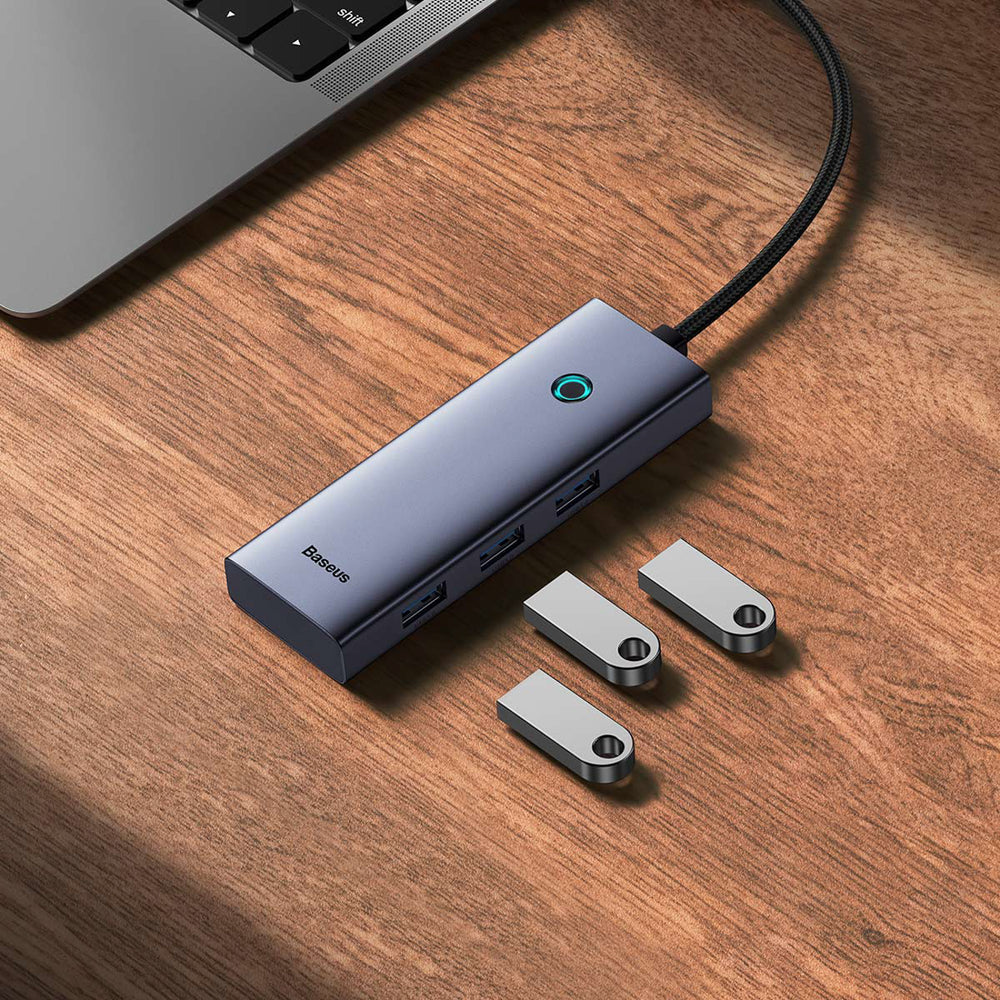 Baseus UltraJoy Series 5in1 Hub USB-C to 1x HDMI4K@30Hz+ 4 x USB-A 3.0 - gray
