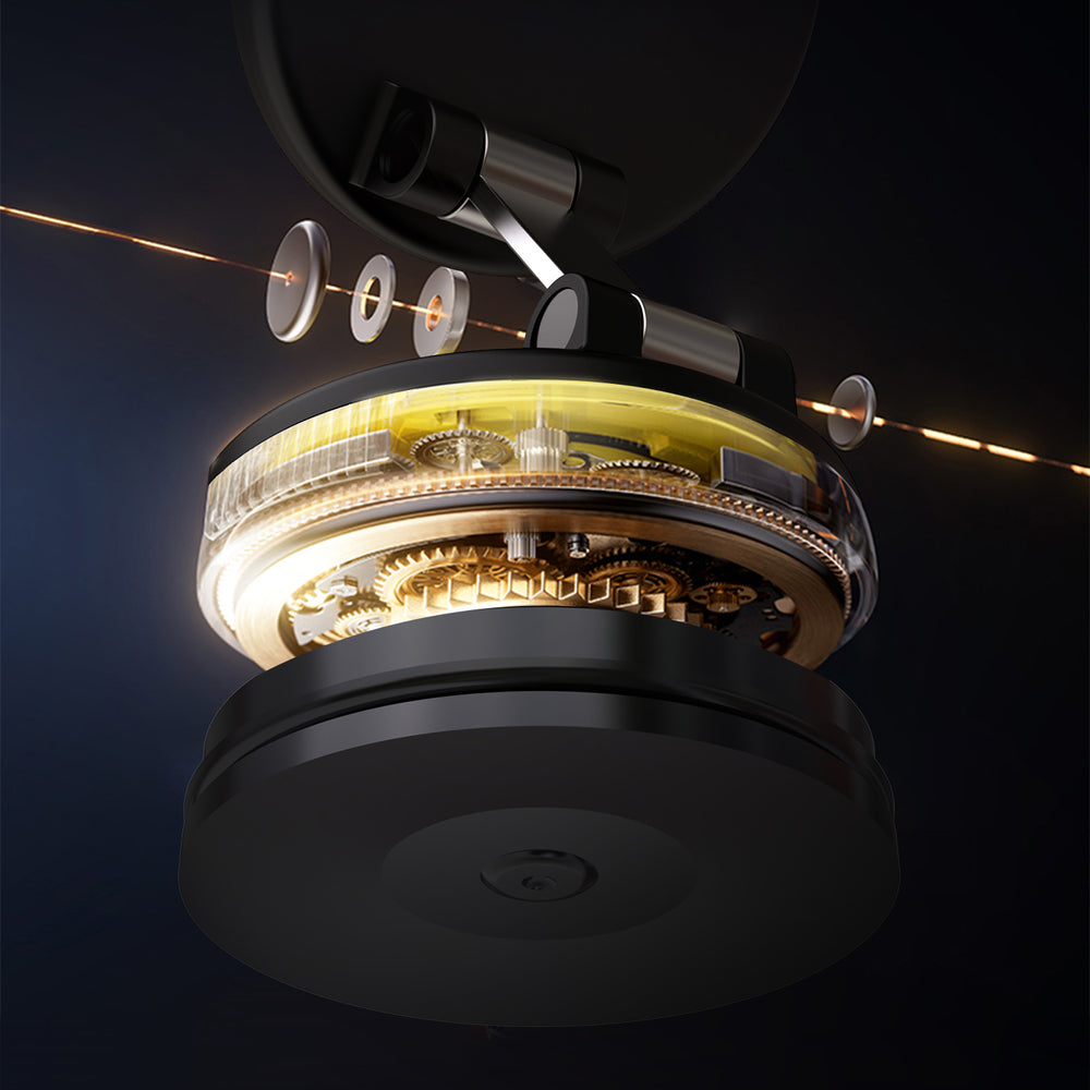 Dudao F24PRO MagSafe kompatibel bilholder med sugekop til forrude eller instrumentbræt - sort