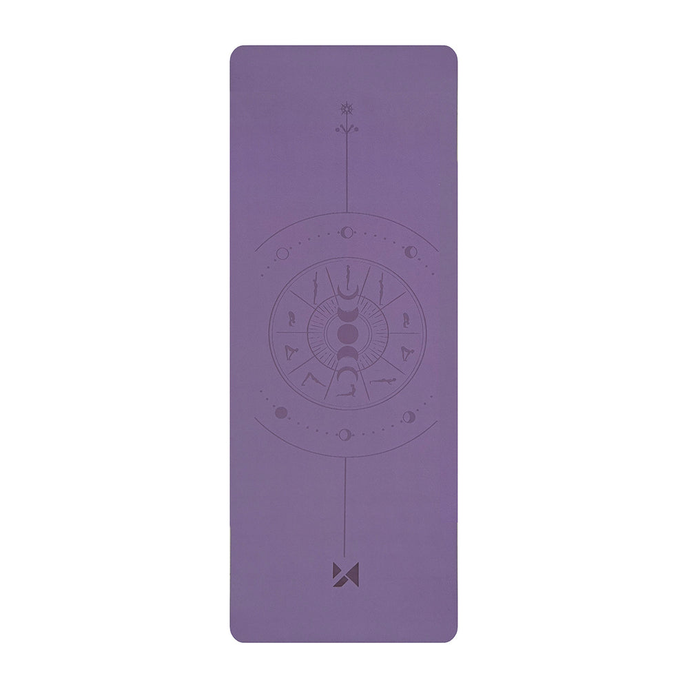 Wozinsky WNSP-NKP Exercise Mat 183 x 61 x 0.5 cm for yoga and gymnastics made of natural rubber - purple
