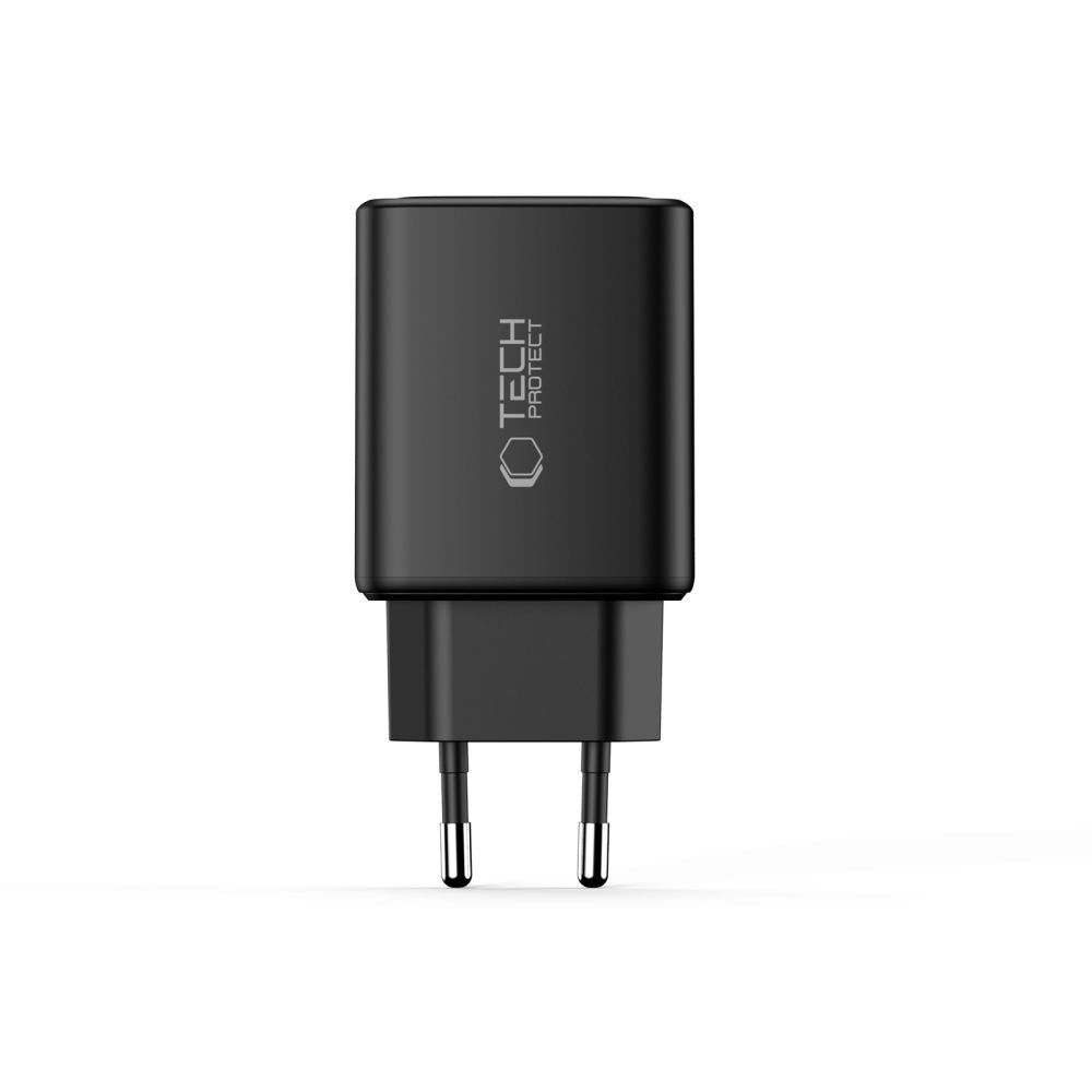 Tech-Protect NCA65W-GAN 3-Port 65W Wall Charger - sort