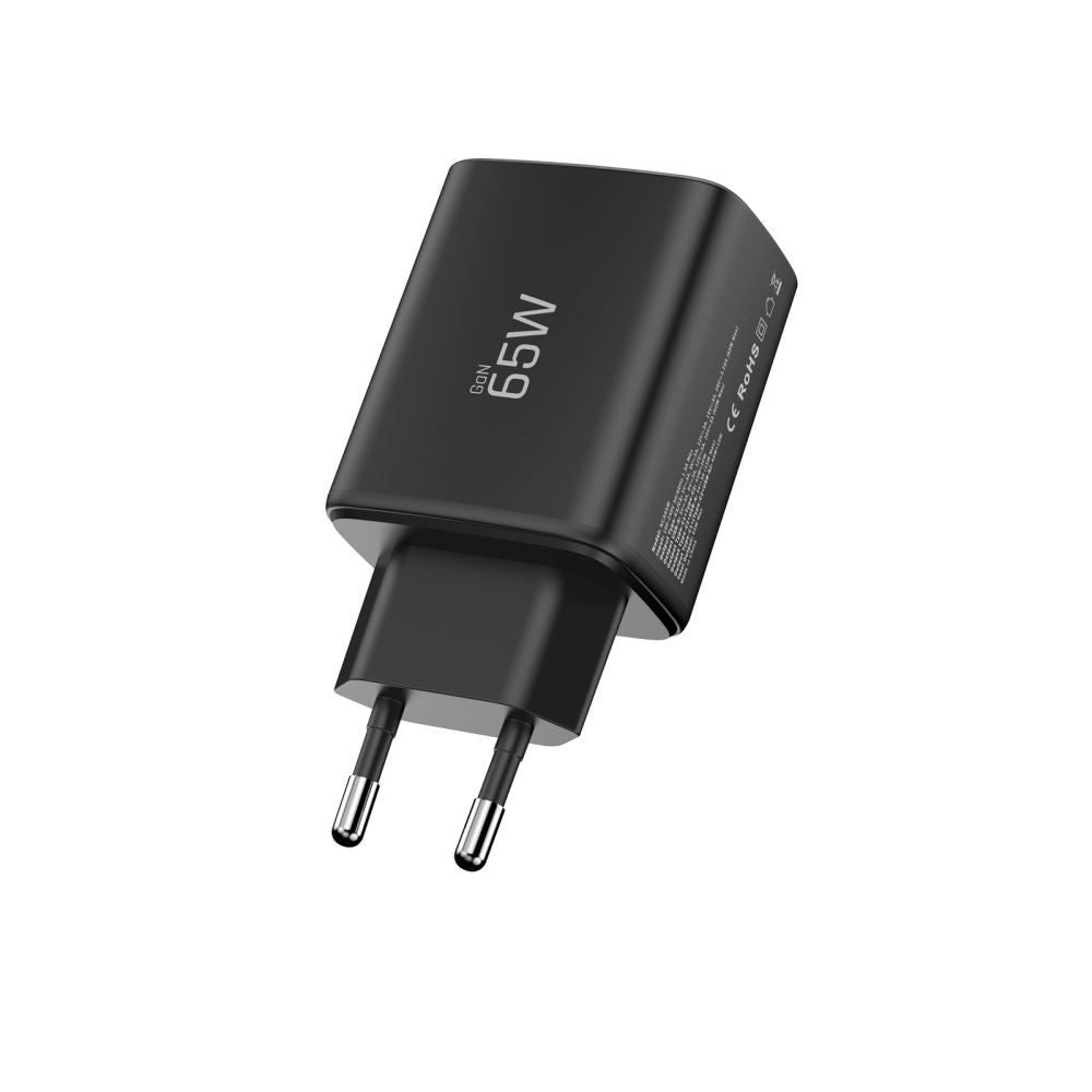 Tech-Protect NCA65W-GAN 3-Port 65W Wall Charger - sort