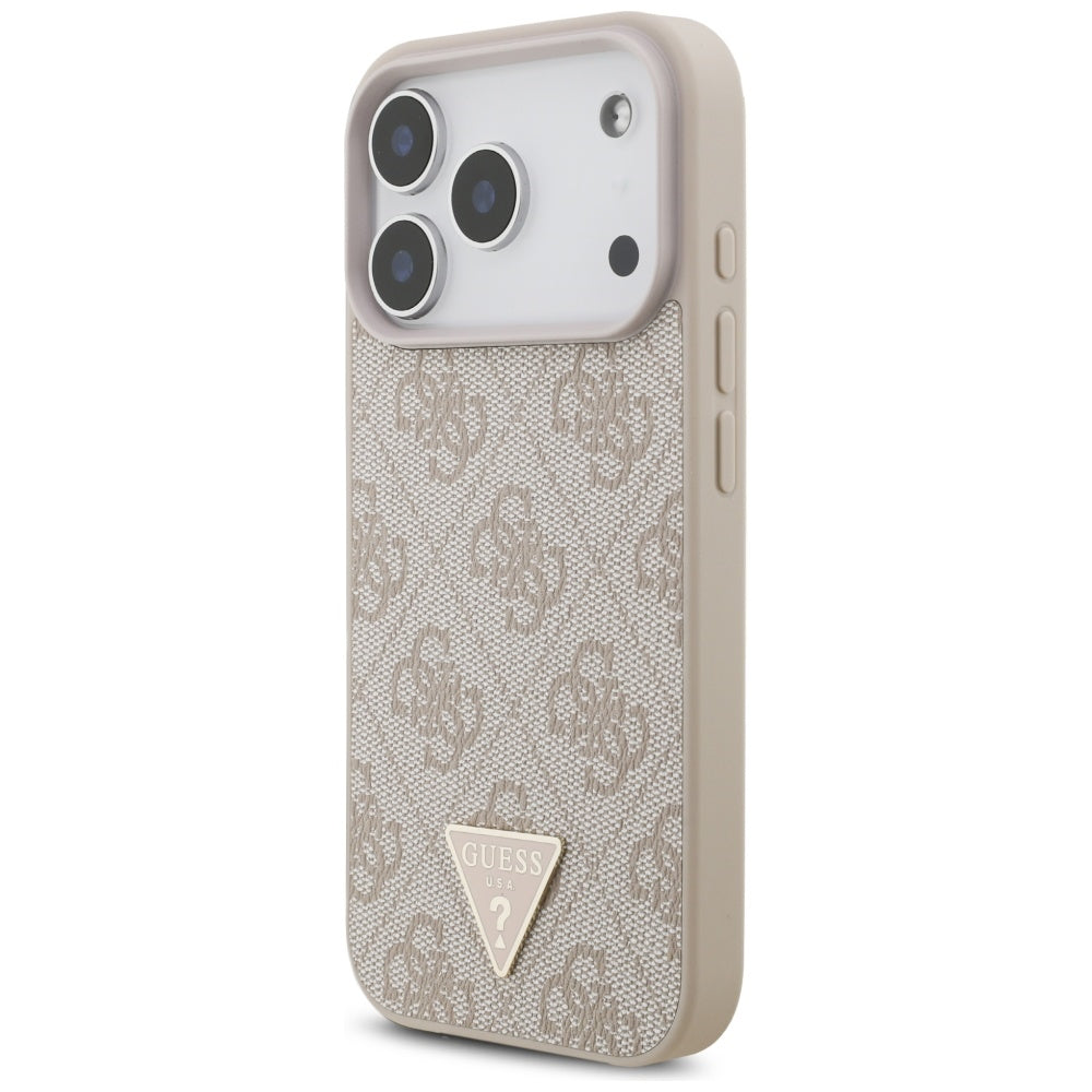 Guess 4G Strap Triangle Logo MagSafe Case til iPhone 17 Pro - Pink