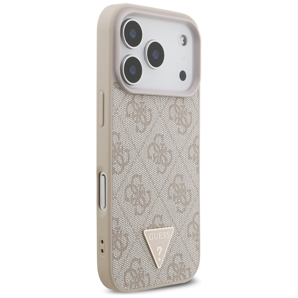 Guess 4G Strap Triangle Logo MagSafe Case til iPhone 17 Pro - Pink