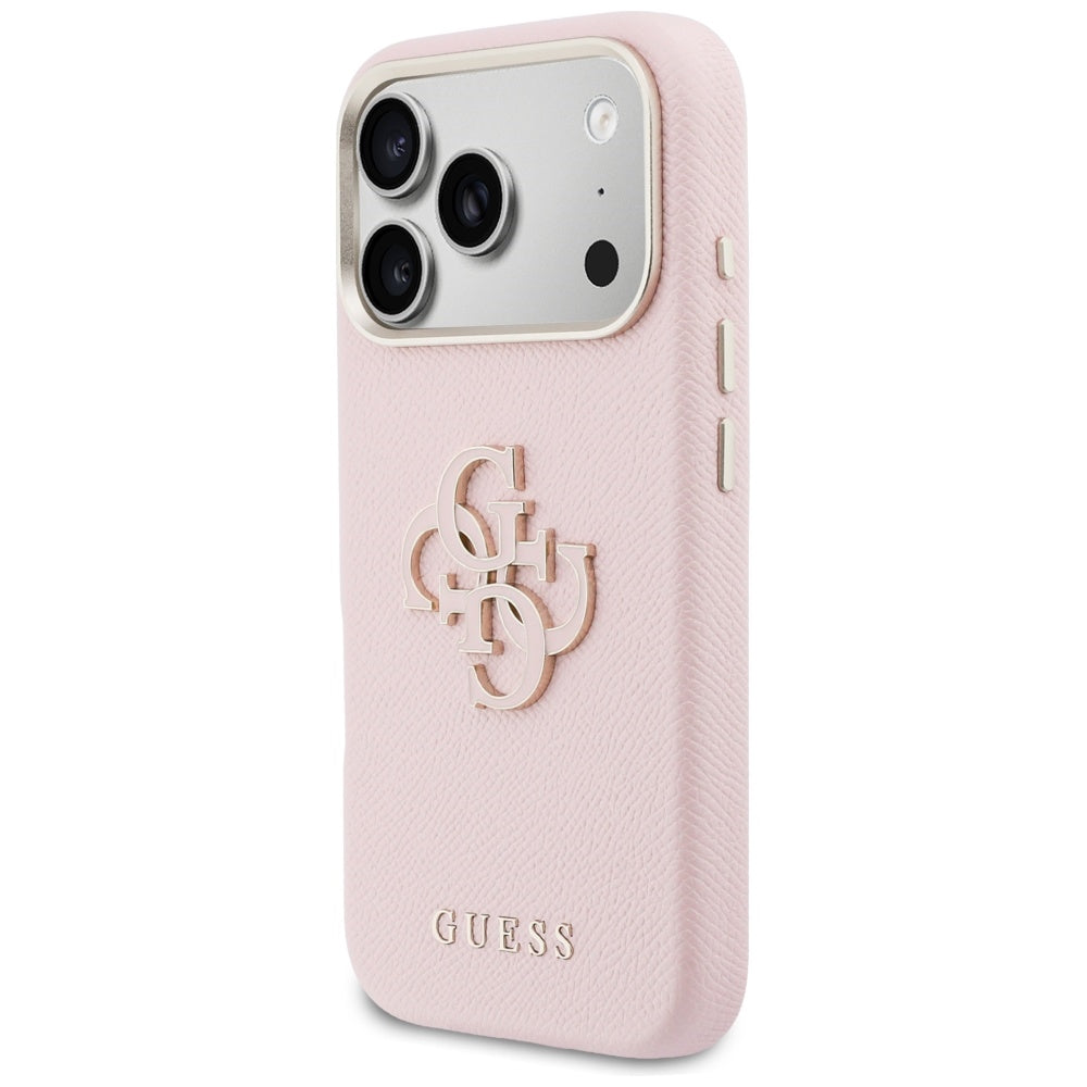 Guess FW Resin Logo Case for iPhone 17 Pro - Pink