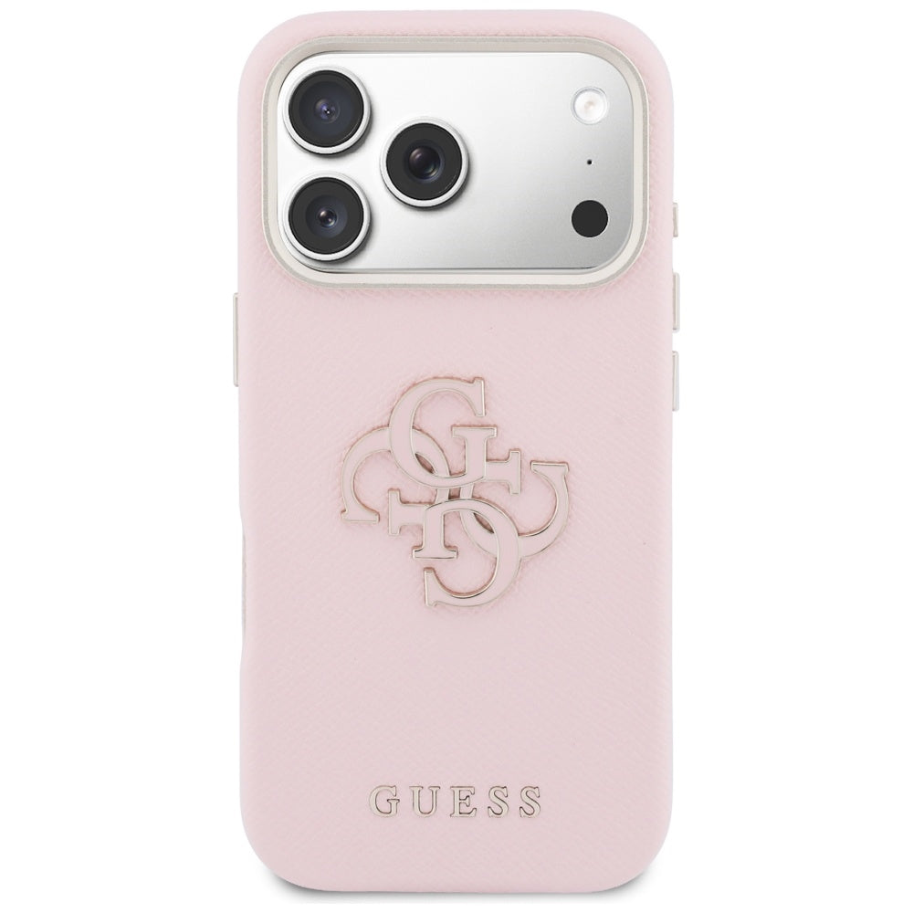 Guess FW Resin Logo Case for iPhone 17 Pro - Pink