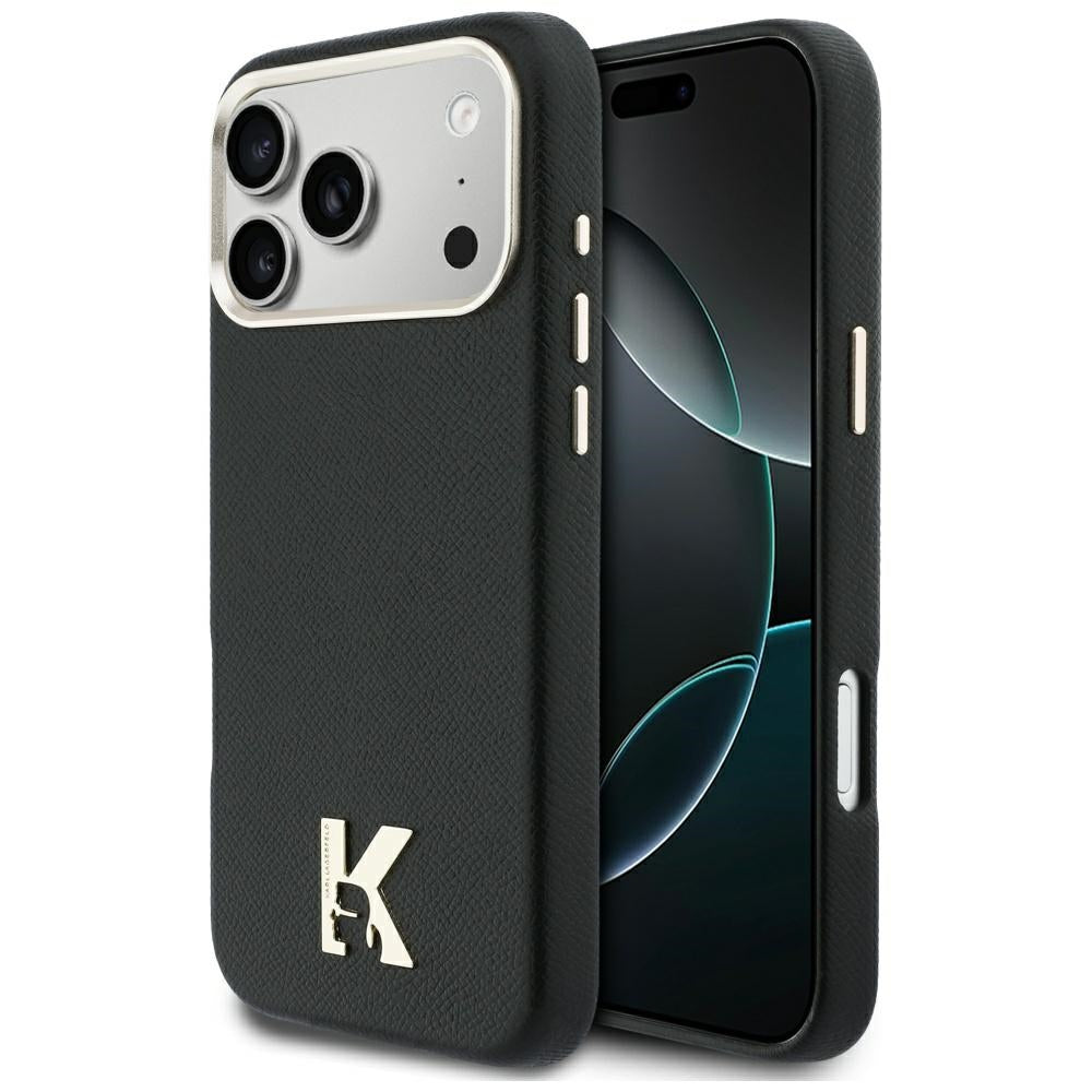Karl Lagerfeld Karl Head Logo MagSafe Case til iPhone 17 Pro Max - sort
