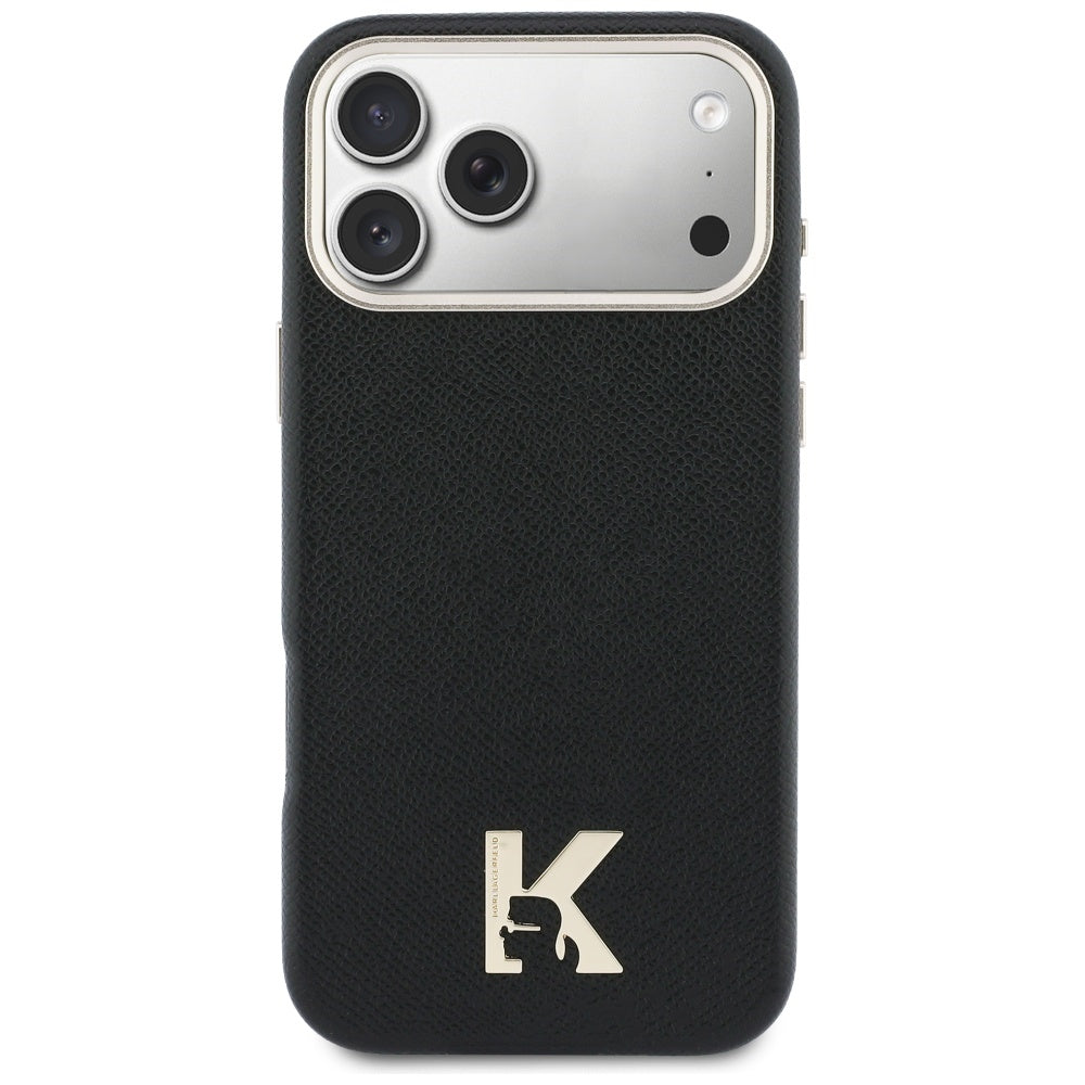 Karl Lagerfeld Karl Head Logo MagSafe Case til iPhone 17 Pro Max - sort